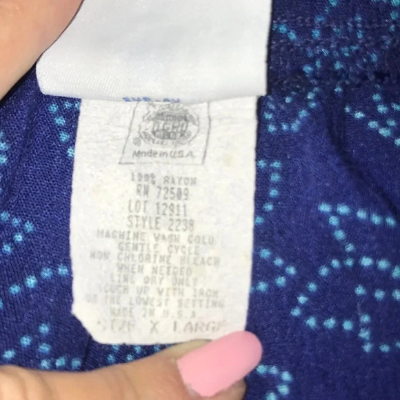 𝅺SHIP N SHORE vintage floral pull on pant elastic waistband art to wear size XL - Picture 4 of 7